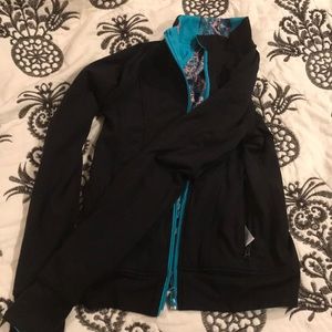 Black, blue and pink 2 sided ivivva jacket!